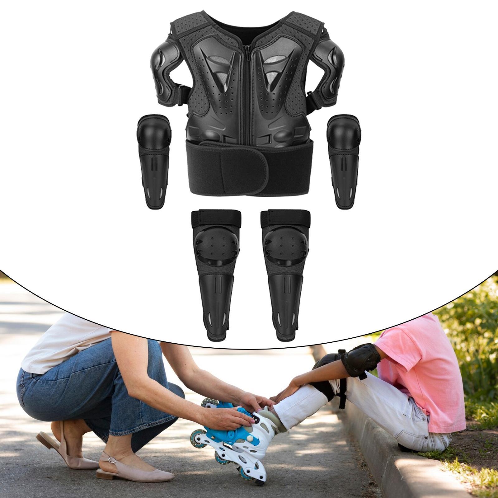 Mountain Biking Chest Protector - Child Motocross Safety Gear Set with