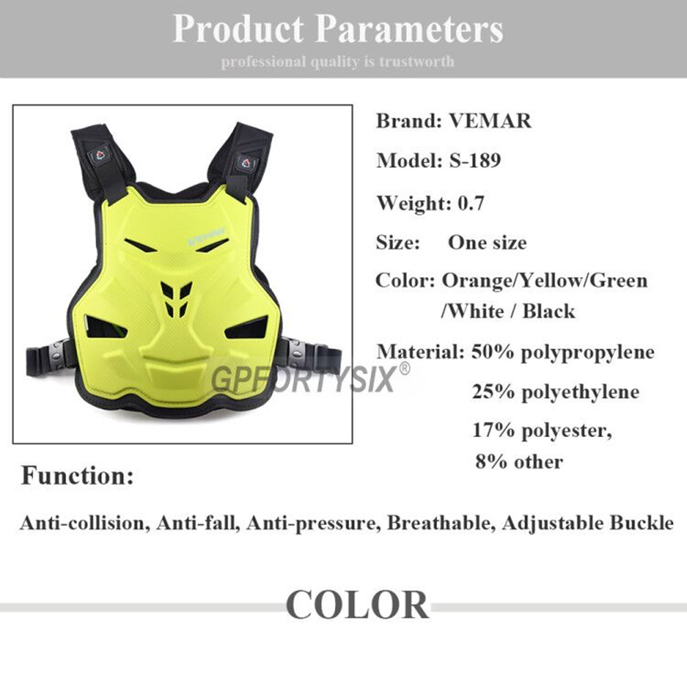 VEMAR Adult Motorcycle Armor S - Mountain Biking Chest Protector review and price