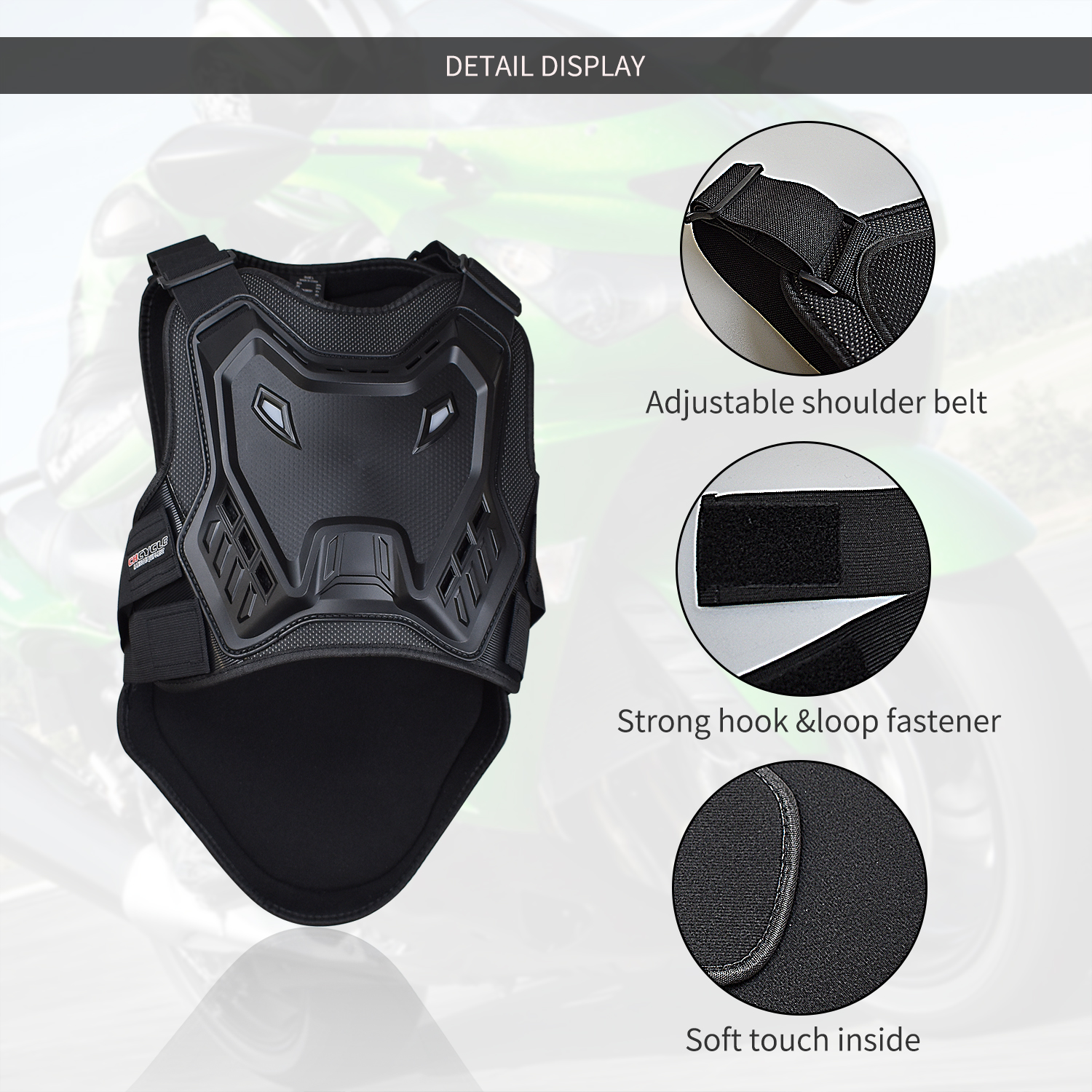 Motorcycle Armor Vest Dirt Bik - Mountain Biking Chest Protector review and price