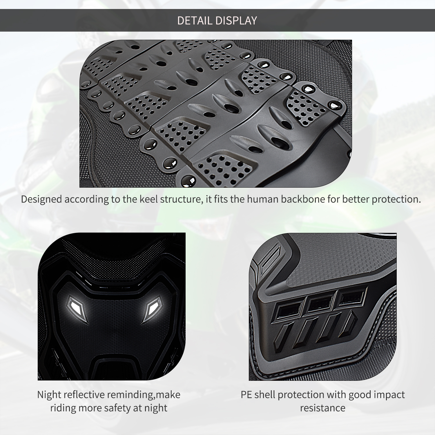 Motorcycle Armor Vest Dirt Bik - Mountain Biking Chest Protector review and price