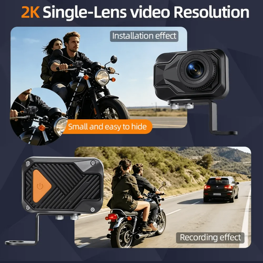 Motorcycle DVR 2K HD WiFi & AP - Mountain Biking App review and price