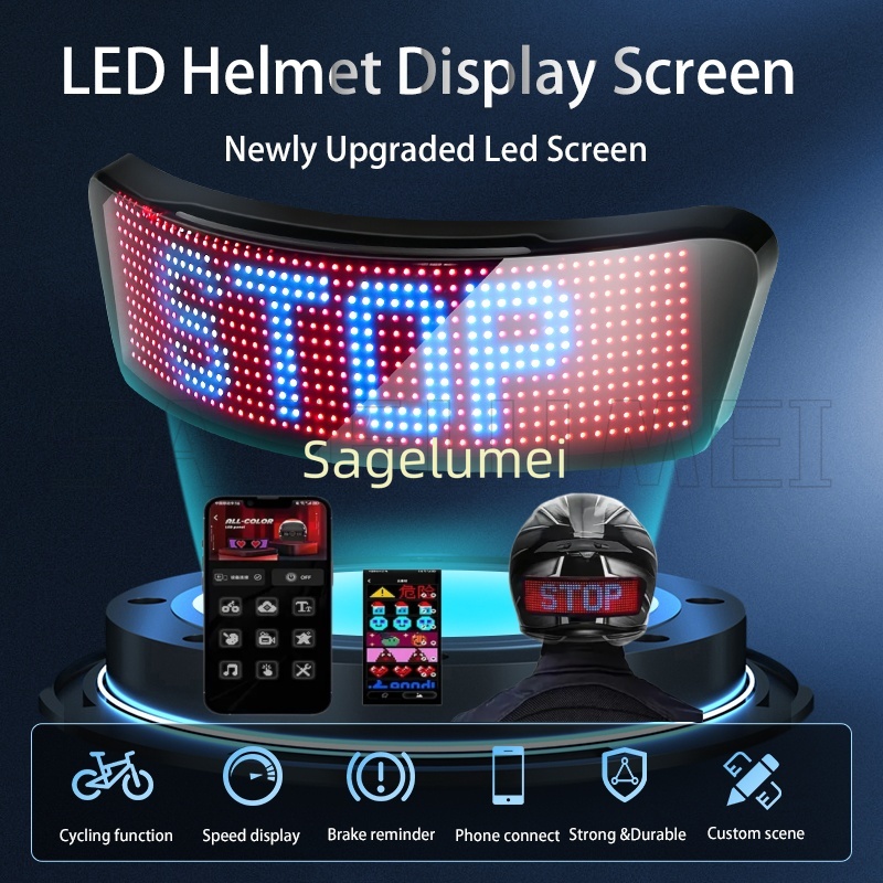 LED screen display for helmets - Mountain Biking App review and price