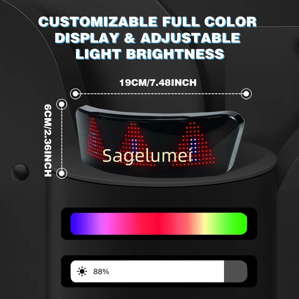 LED screen display for helmets - Mountain Biking App review and price